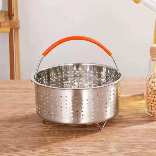 Stainless Steel Steamer And Frying Basket 18cm - Image 2