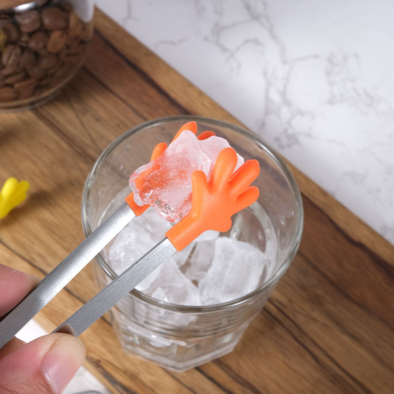 Multifunctional Mini Reacher Tongs Silicone Hand Shape Tongs - Image 2
