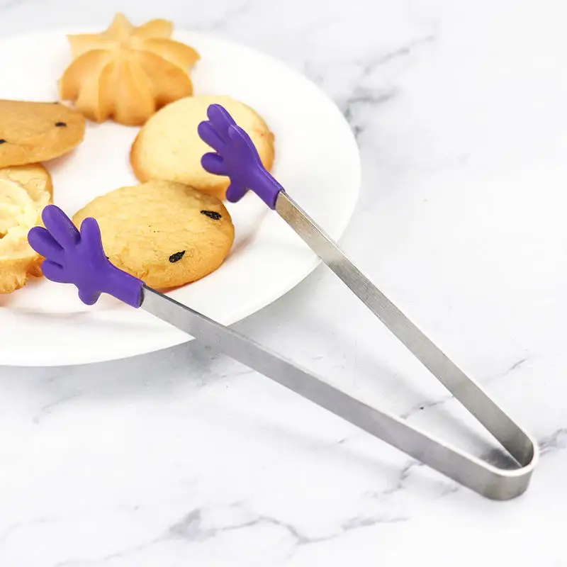 Multifunctional Mini Reacher Tongs Silicone Hand Shape Tongs - Image 3