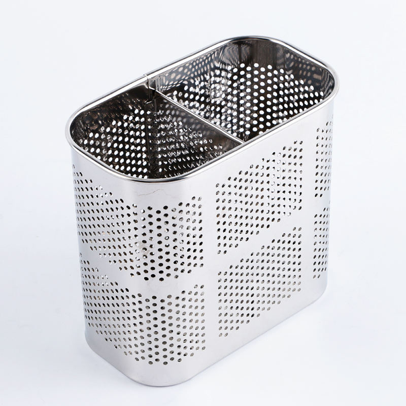 Stainless Steel Utensil Holder, Kitchen Wall Hanging Steel Cutlery Holder Organizer Rack - Image 4