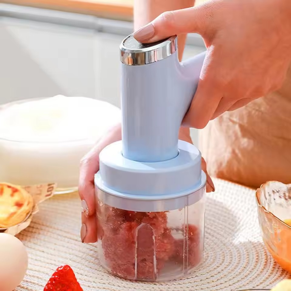 Multi-Functional Rechargeable Wireless Chopper and Beater with 5 Speeds - Image 3