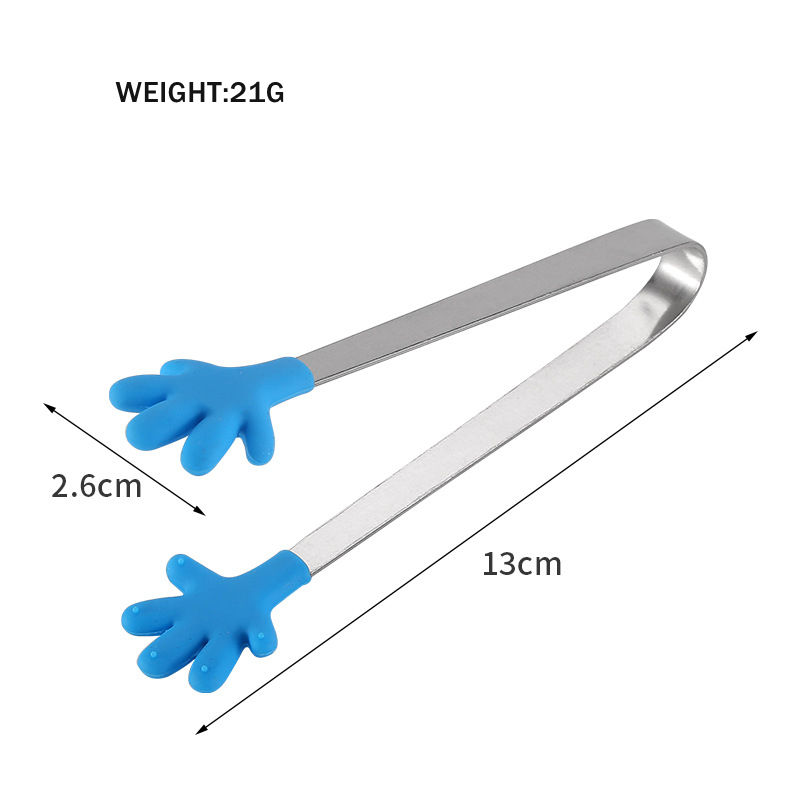 Multifunctional Mini Reacher Tongs Silicone Hand Shape Tongs - Image 5