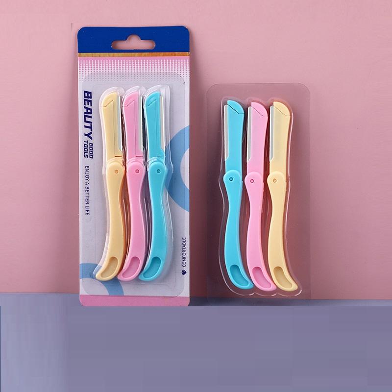 Pack Of 3- Feather Flamingo Eyebrow Razor Set