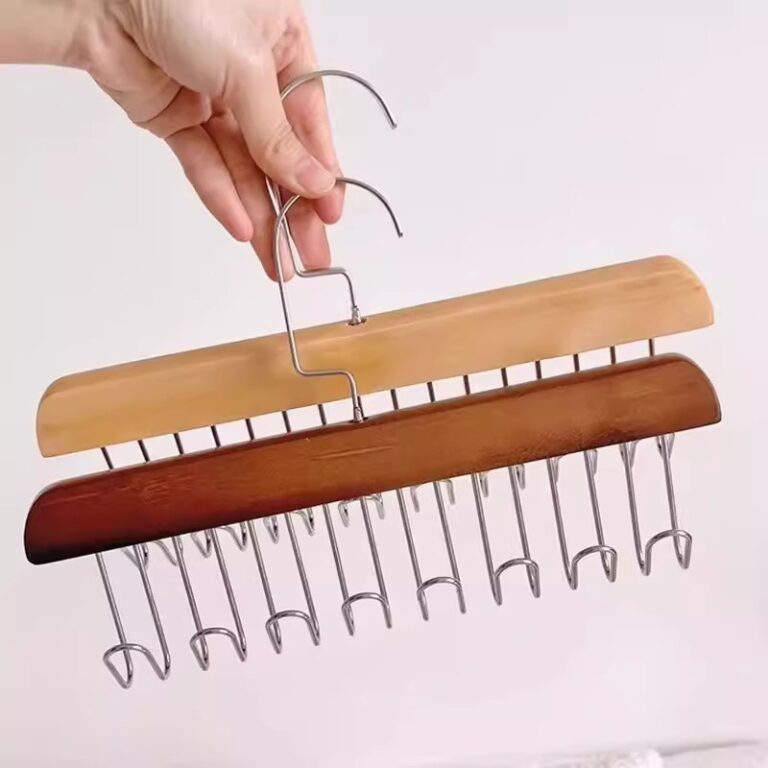 Anti Slip 8 Hook Coat & Scarf Organizer – Space Saving Hanger - Image 4