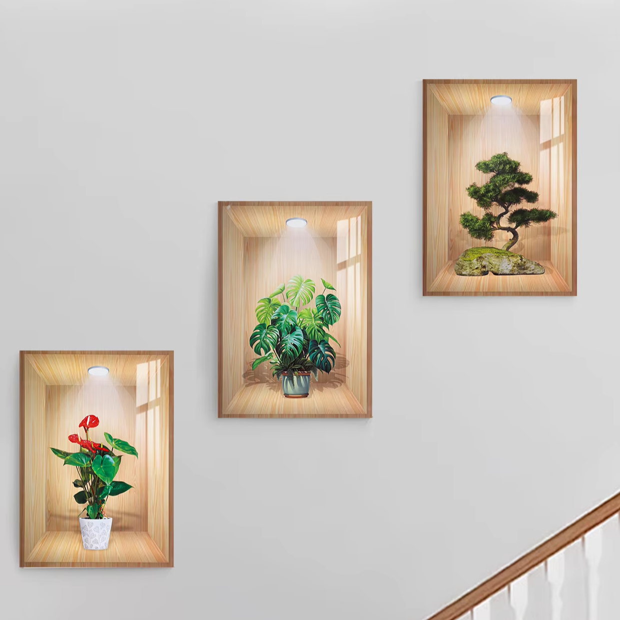 3D HOME DECOR FLOWER VASE WALL STICKER - Image 5