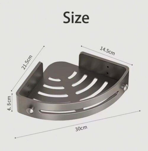 Aluminium Shower Caddy Corner Shelf - Image 4