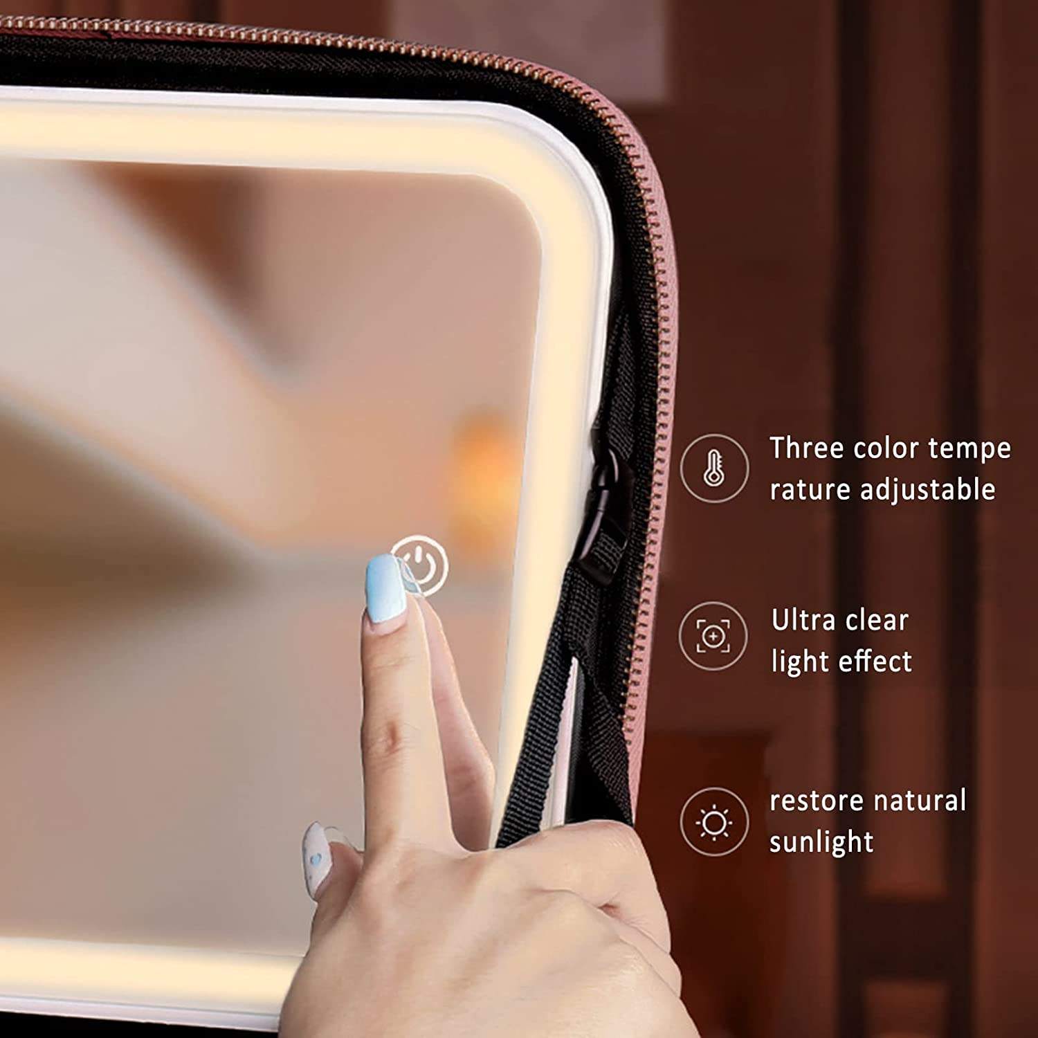 New Led Cosmetic Bag With Mirror - Image 4