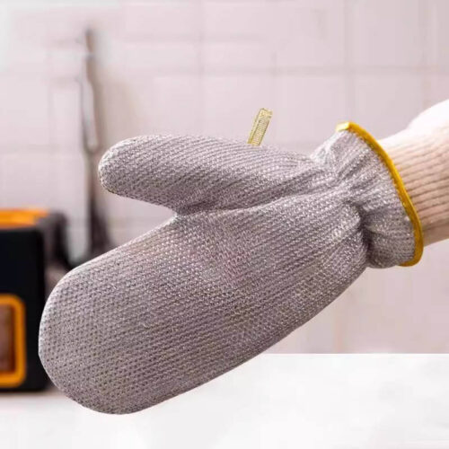 Rust Removal Cleaning gloves Kitchen Magic Dishwashing Gloves Steel Wire Cleaning Rag Microwave Stove Clean Tools Dish Cloth - Image 5