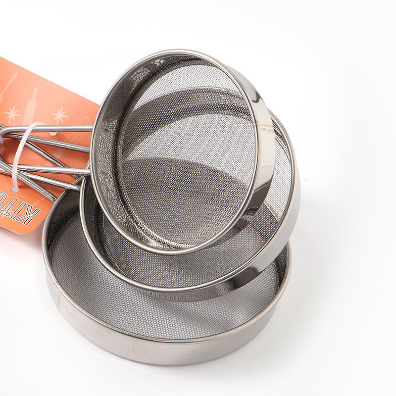 3PC Silver Strainer Set