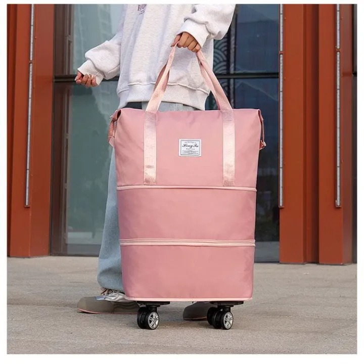Folding Travel Bag Expandable Bag With Rolling Wheel - Image 2
