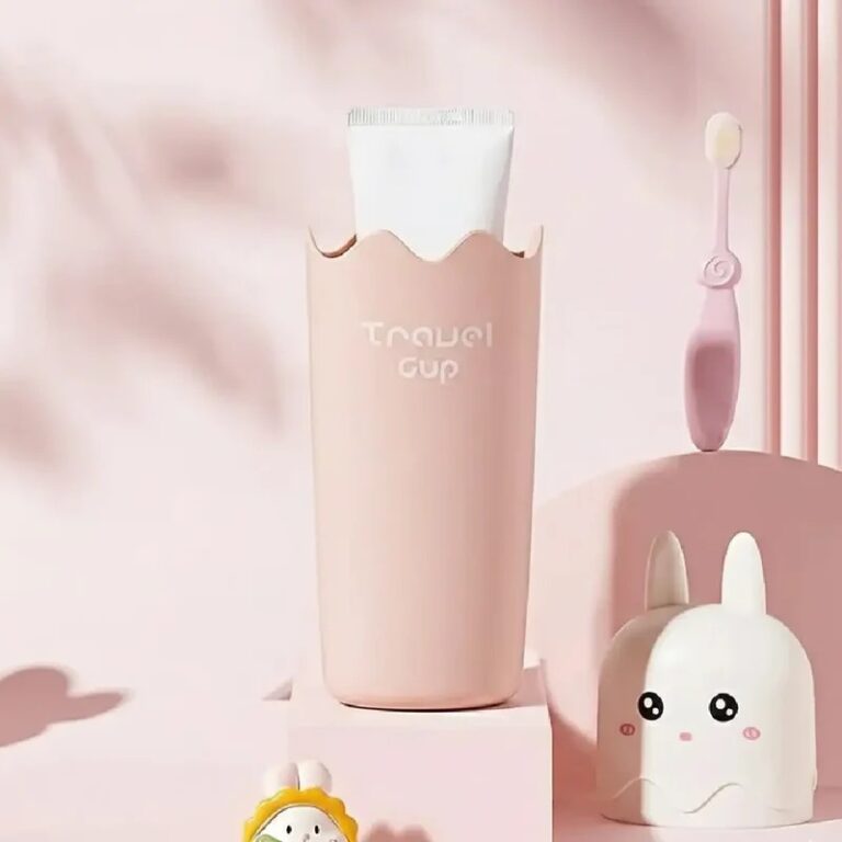 Cute Bunny Travel Cup with Lid – Portable Water Bottle for Kids & Outdoor Use - Image 2
