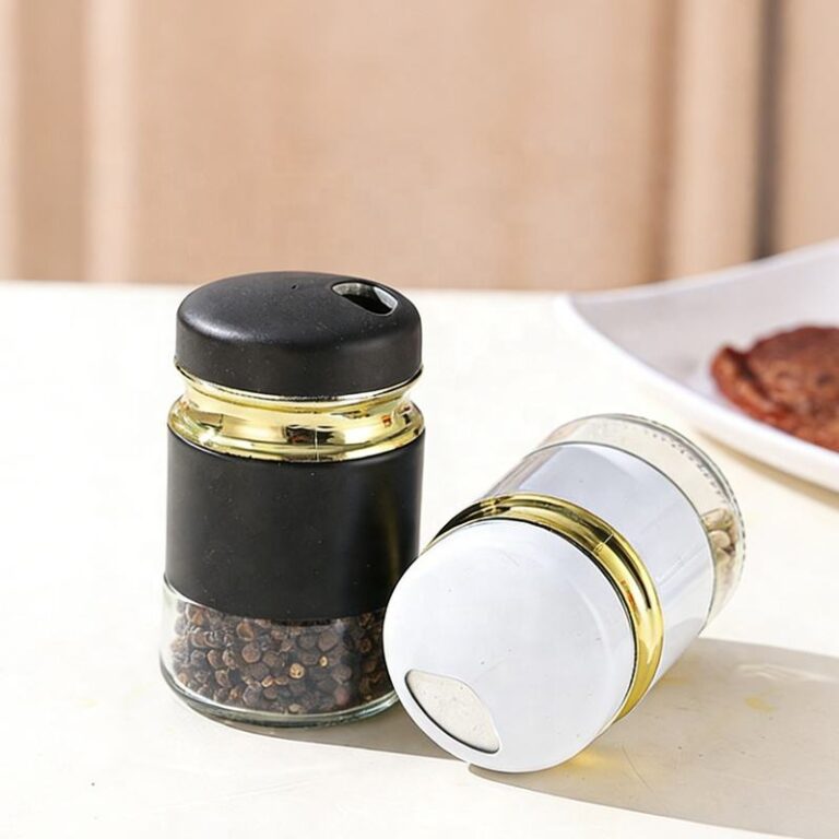 Mini Glass Spice Jar Set with Airtight Lids – Salt, Pepper & Seasoning Storage Bottles - Image 3