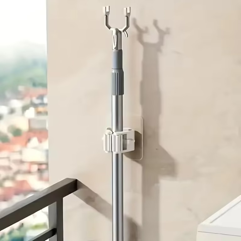 Strong Adhesive Hooks, Wall Broom Holder Mop Organizer - Image 2