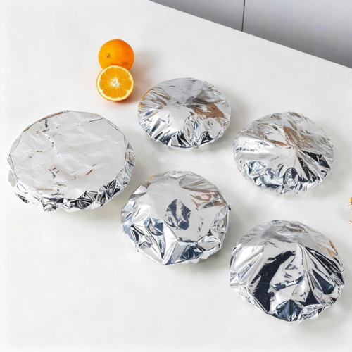 10PCS Reusable Aluminium Foil Covers, Aluminum Foil Insulation Covers, Insulation Aluminium Foil For Food Storage Cover - Image 3