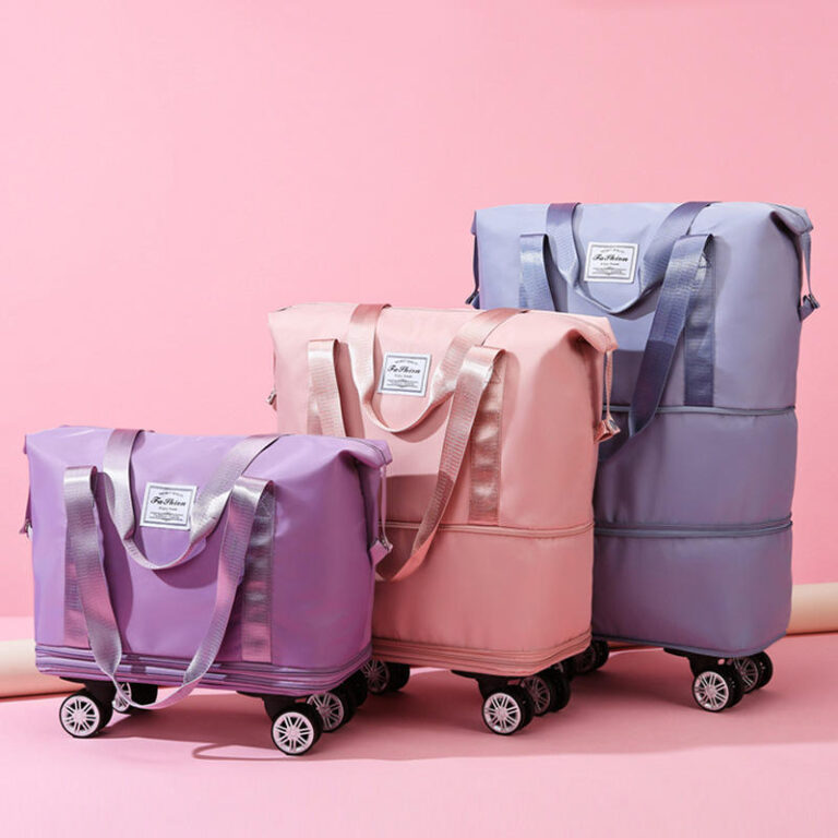 Folding Travel Bag Expandable Bag With Rolling Wheel - Image 3