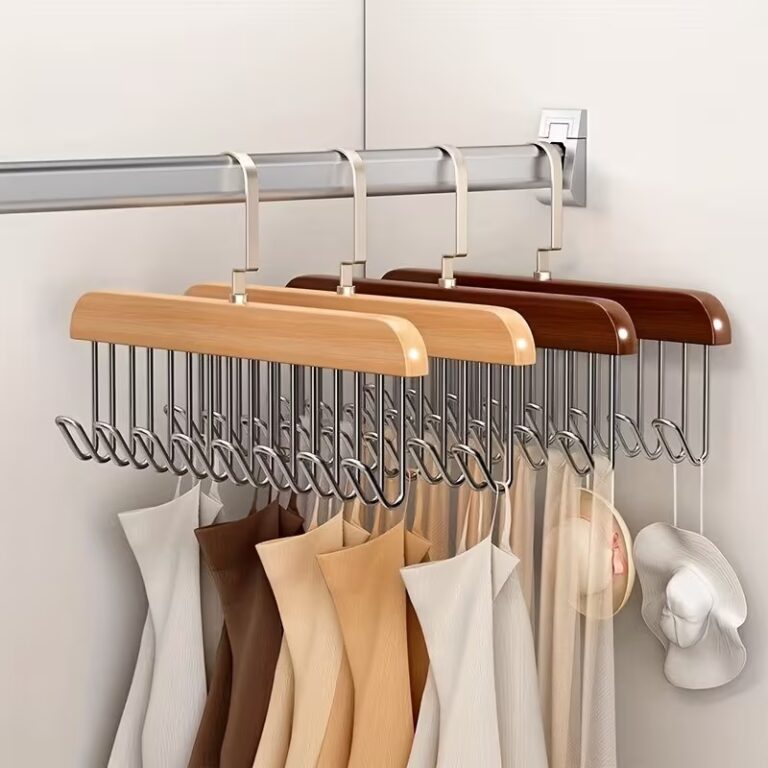 Anti Slip 8 Hook Coat & Scarf Organizer – Space Saving Hanger - Image 2