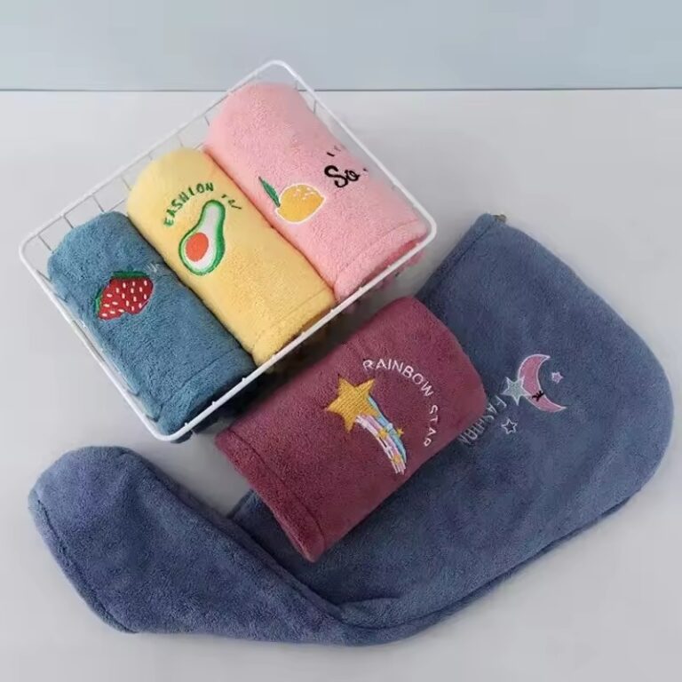 Microfiber Shower Cap Towel, Quick Dry Hair Cap, Bath Hats for Women, Super Absorbent Soft Cap Towel