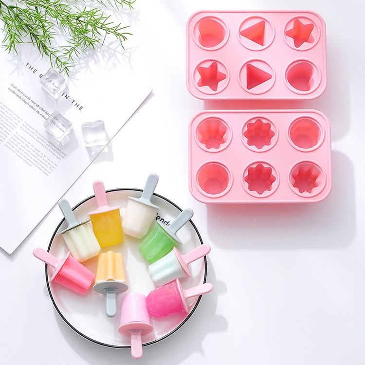 6 HOLES SUMMER ICE-CREAM MAKER POPSICLE MOLD - Image 3