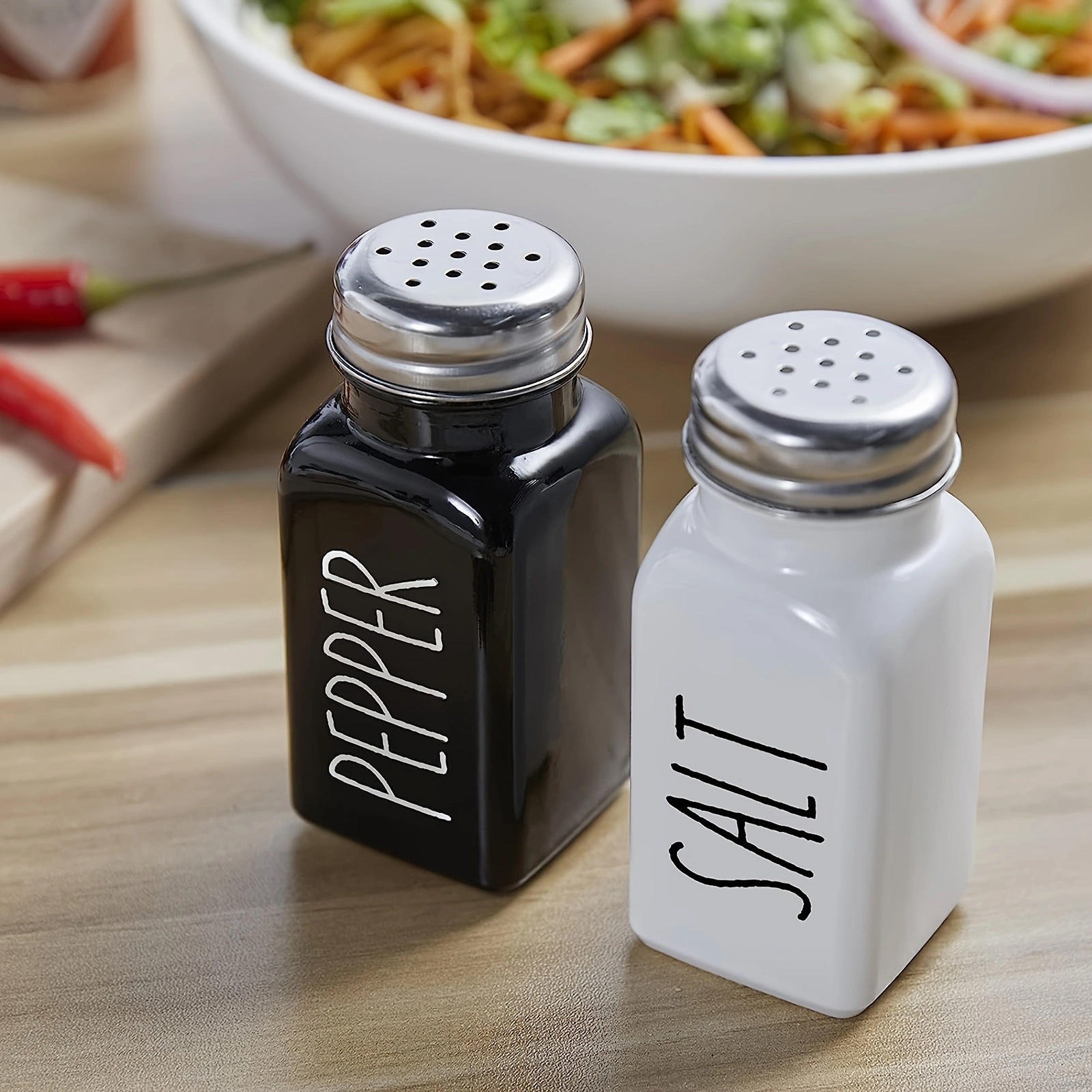 2PC BLACK & WHITE SALT & PEPPER - Image 4