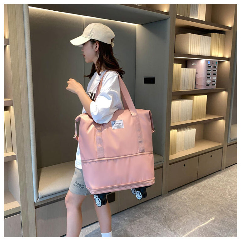 Folding Travel Bag Expandable Bag With Rolling Wheel - Image 4