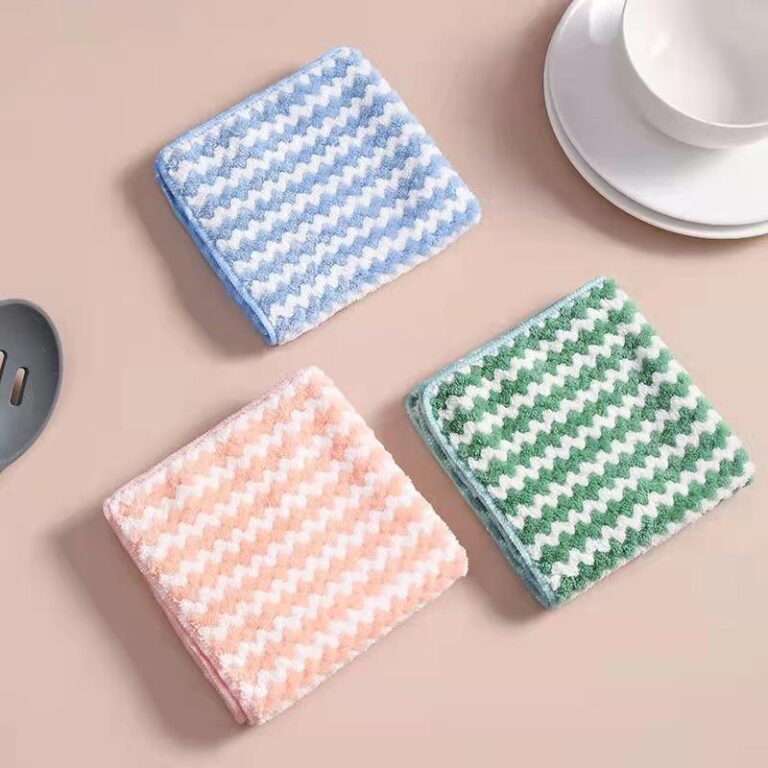 Set Of 3 Superfine Fiber Kitchen Dishwashing Cloth, Water Absorbent Cleaning Cloth - Image 5
