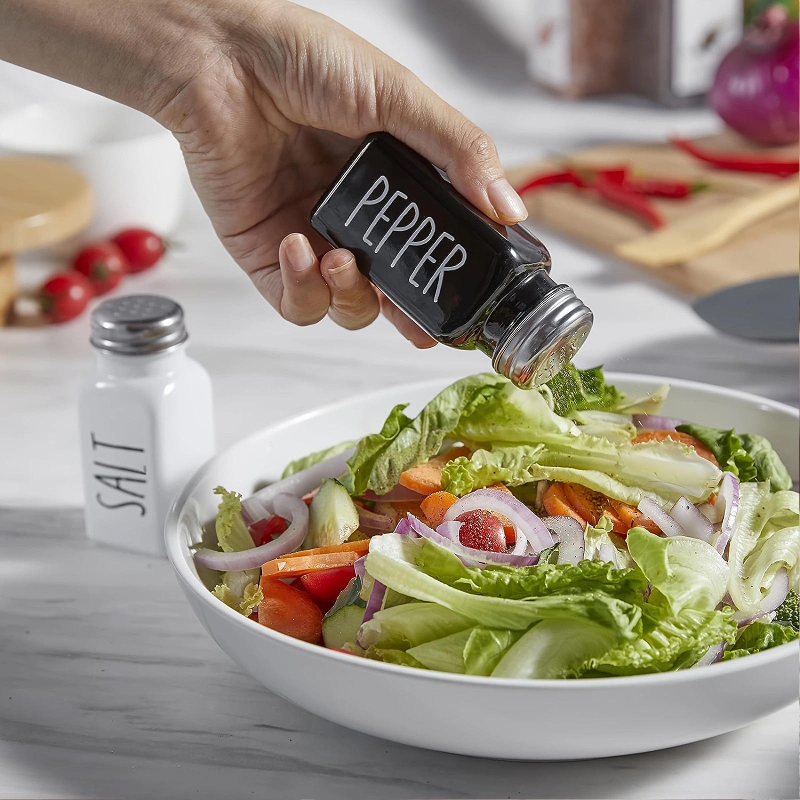 2PC BLACK & WHITE SALT & PEPPER - Image 5