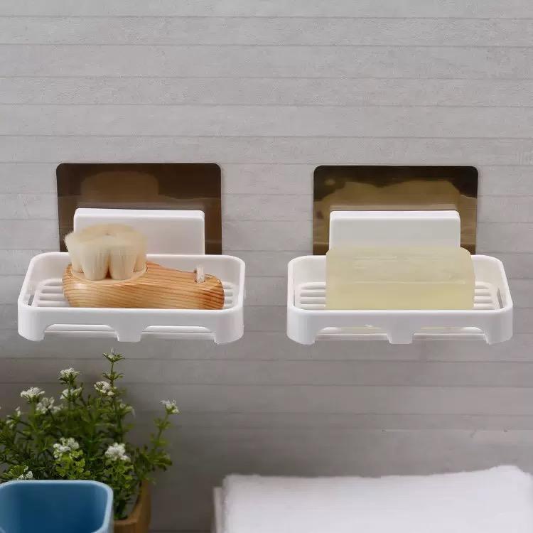 Wall Mounted Self-Adhesive Plastic Soap Holder
