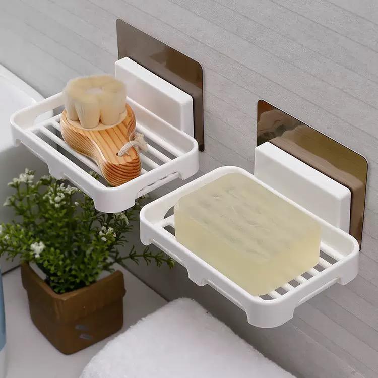 Wall Mounted Self-Adhesive Plastic Soap Holder