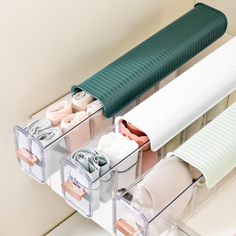 6 Grids Plastic Wall Mounted Under Garments Organizer