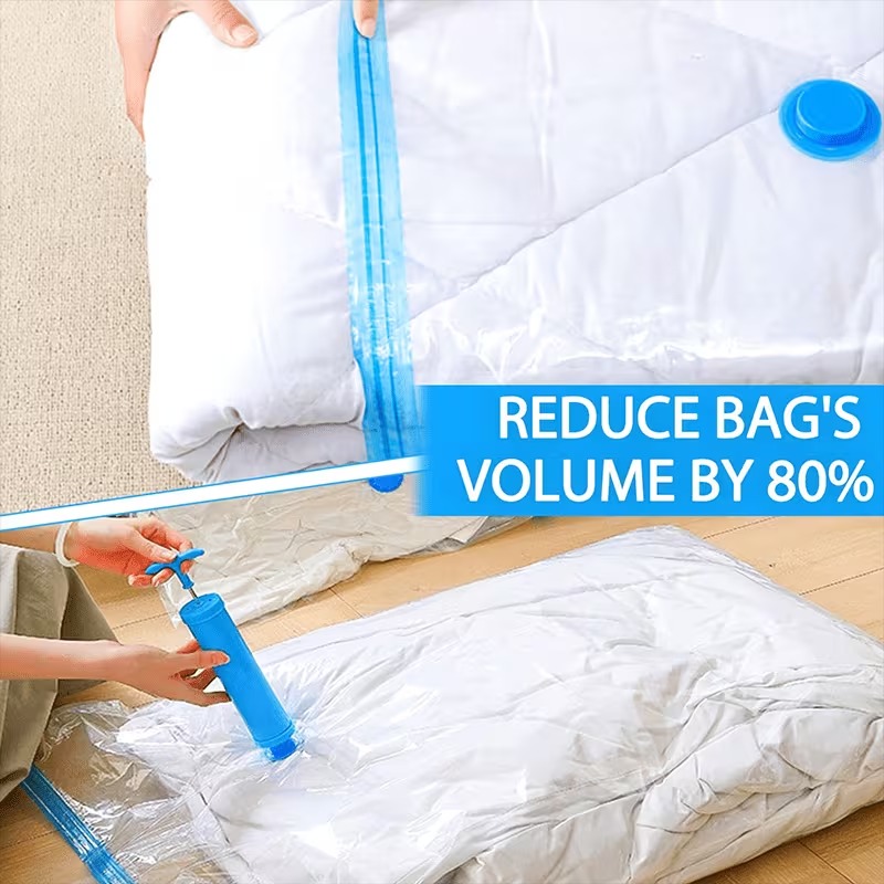 Vacuum Storage 5 Pcs Sealed Bags With Hand Pump