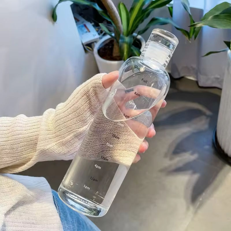 1000ml Airtight & Time Scale Plastic Water Bottle