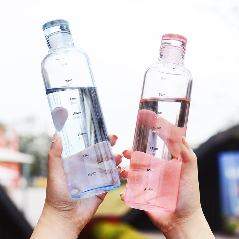 1000ml Airtight & Time Scale Plastic Water Bottle