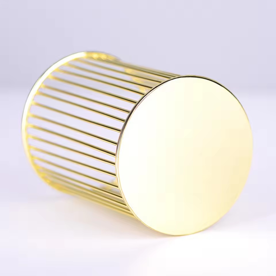Chic Metallic Gold Desk Organizers