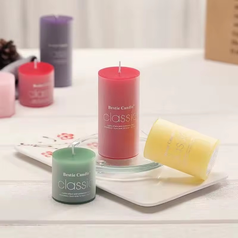 Premium Smokeless Scented Pillar Candle