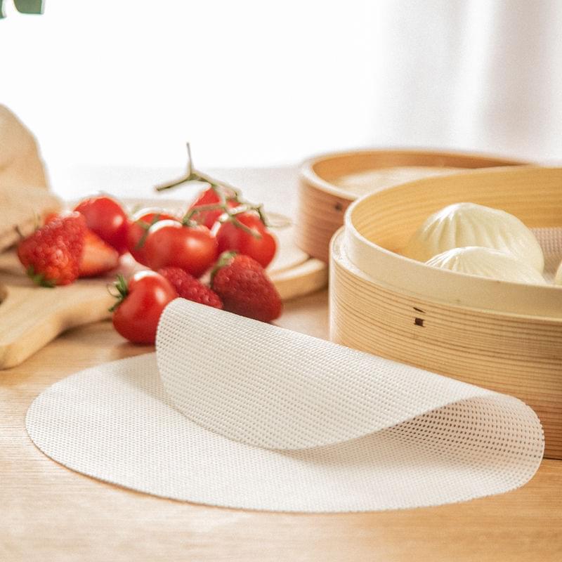 Silicone Steamer Mat – 3 Pcs Reusable Non-Stick Steaming and Baking Mats – 28 cm - Image 3
