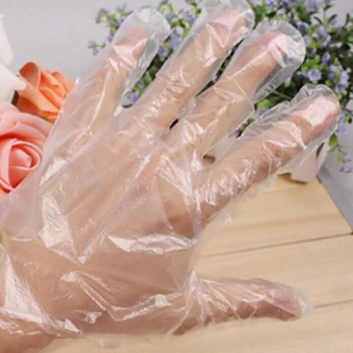 100 pcs Disposable Gloves Work Cleaning Transparent Waterproof Glove - Image 3
