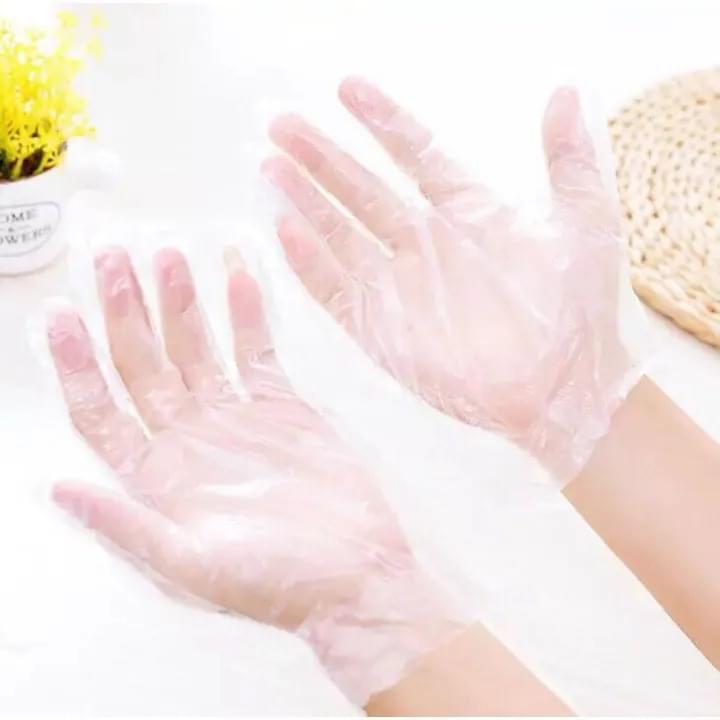 100 pcs Disposable Gloves Work Cleaning Transparent Waterproof Glove - Image 4
