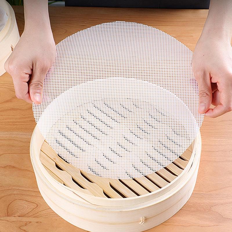 Silicone Steamer Mat – 3 Pcs Reusable Non-Stick Steaming and Baking Mats – 28 cm - Image 5