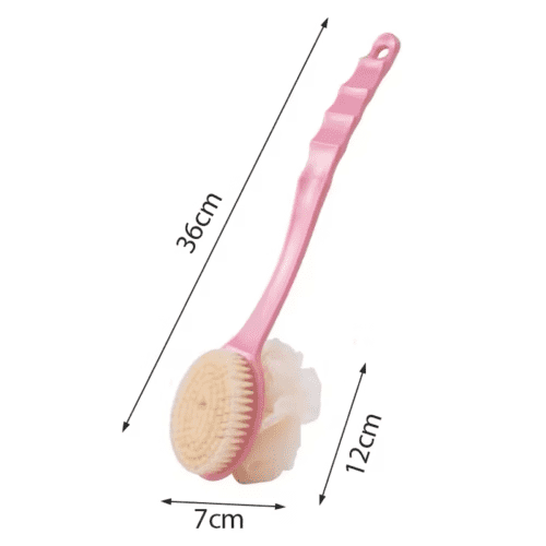 2 In 1 Bathing Scrubbing Long Handle Brush - Image 2
