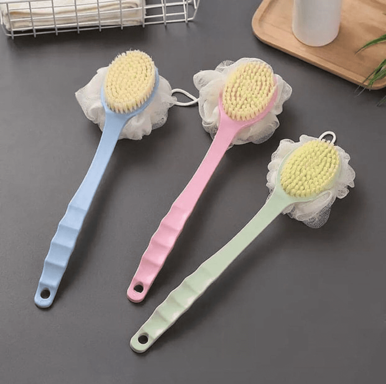 2 In 1 Bathing Scrubbing Long Handle Brush - Image 5