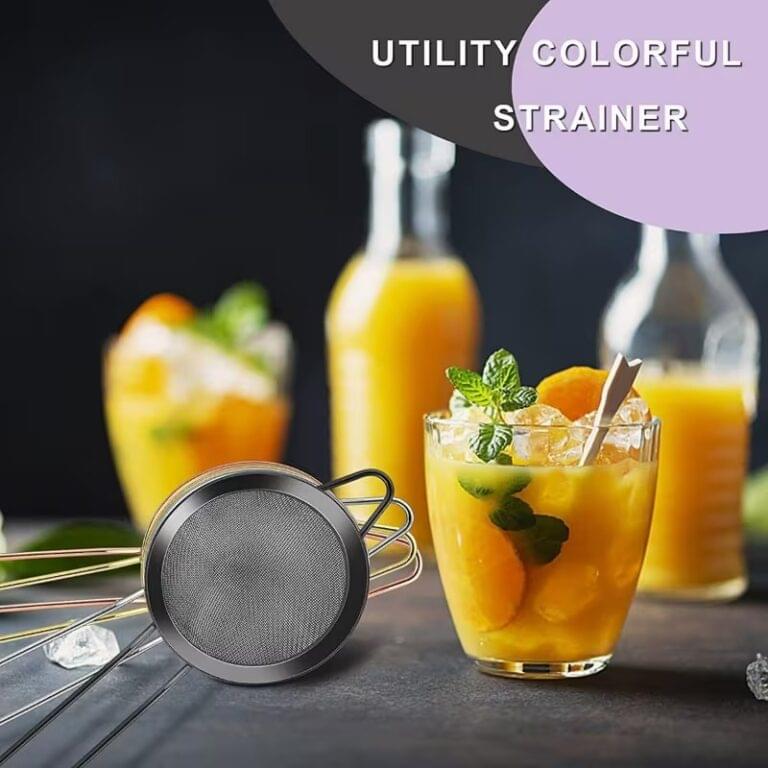 Stainless Steel Black Tea Strainer 10cm - Image 2
