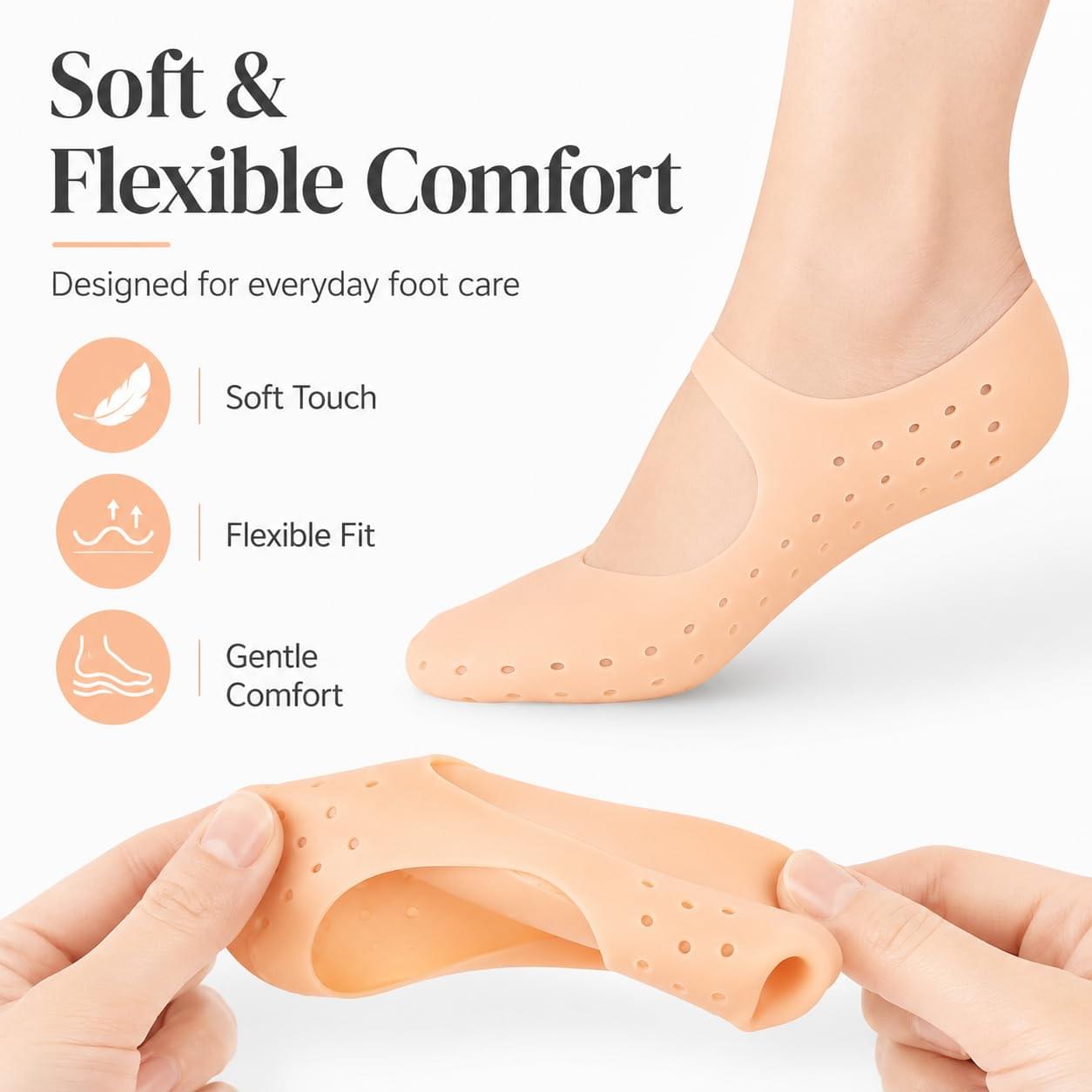 Non Slip No Show Invisible Ballet Socks - Image 4