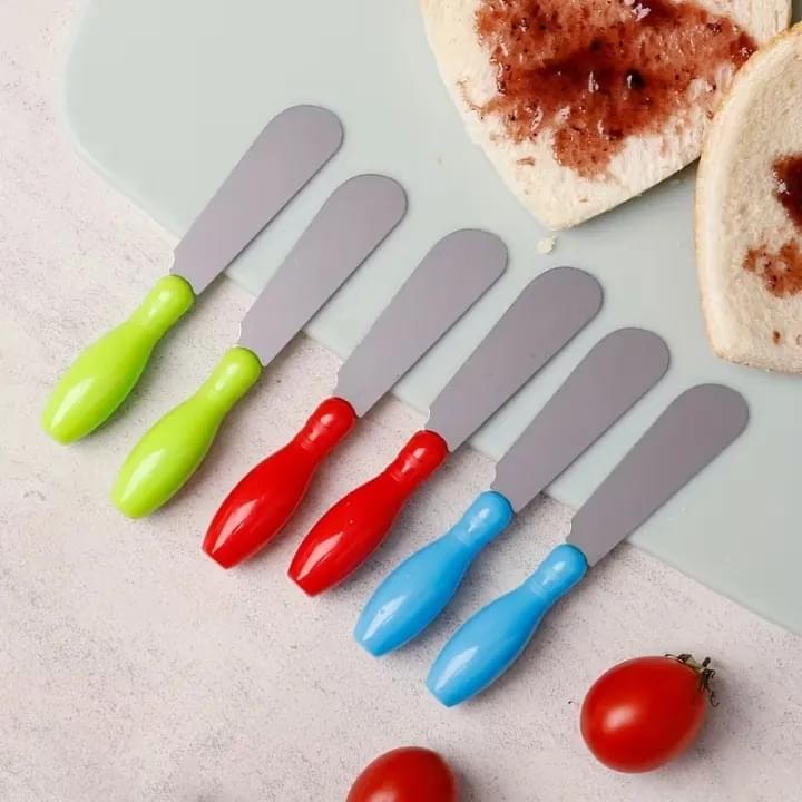 6PC Multicolour Butter Knife Set