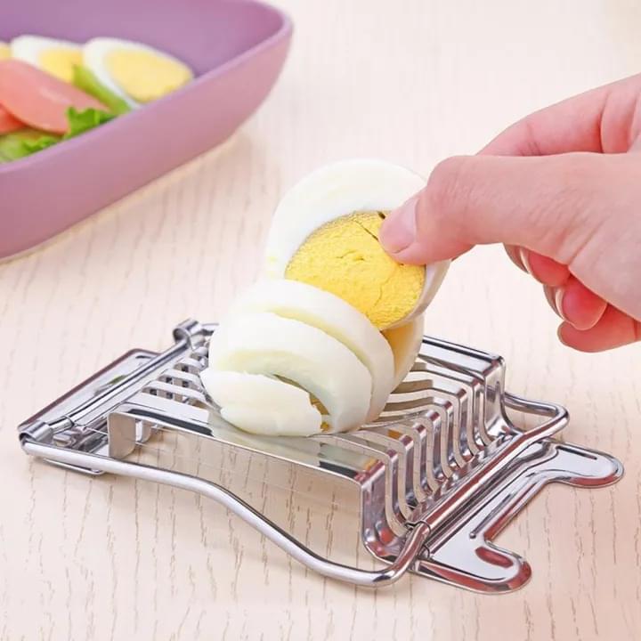 Multifunctional Egg Cutter Stainless Steel Cutting Egg Slicer