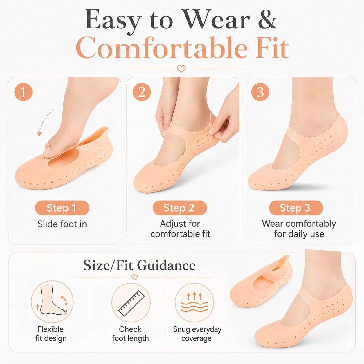 Non Slip No Show Invisible Ballet Socks - Image 5