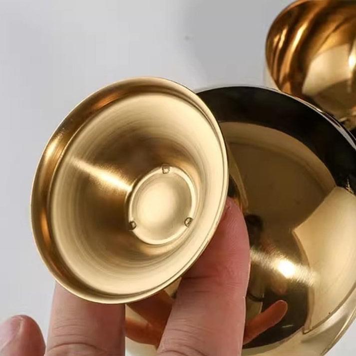 Golden Ice Cream Bowl, Stainless Steel Ice Cream Cup, Stainless Steel Ice Bucket For Outdoor - Image 3
