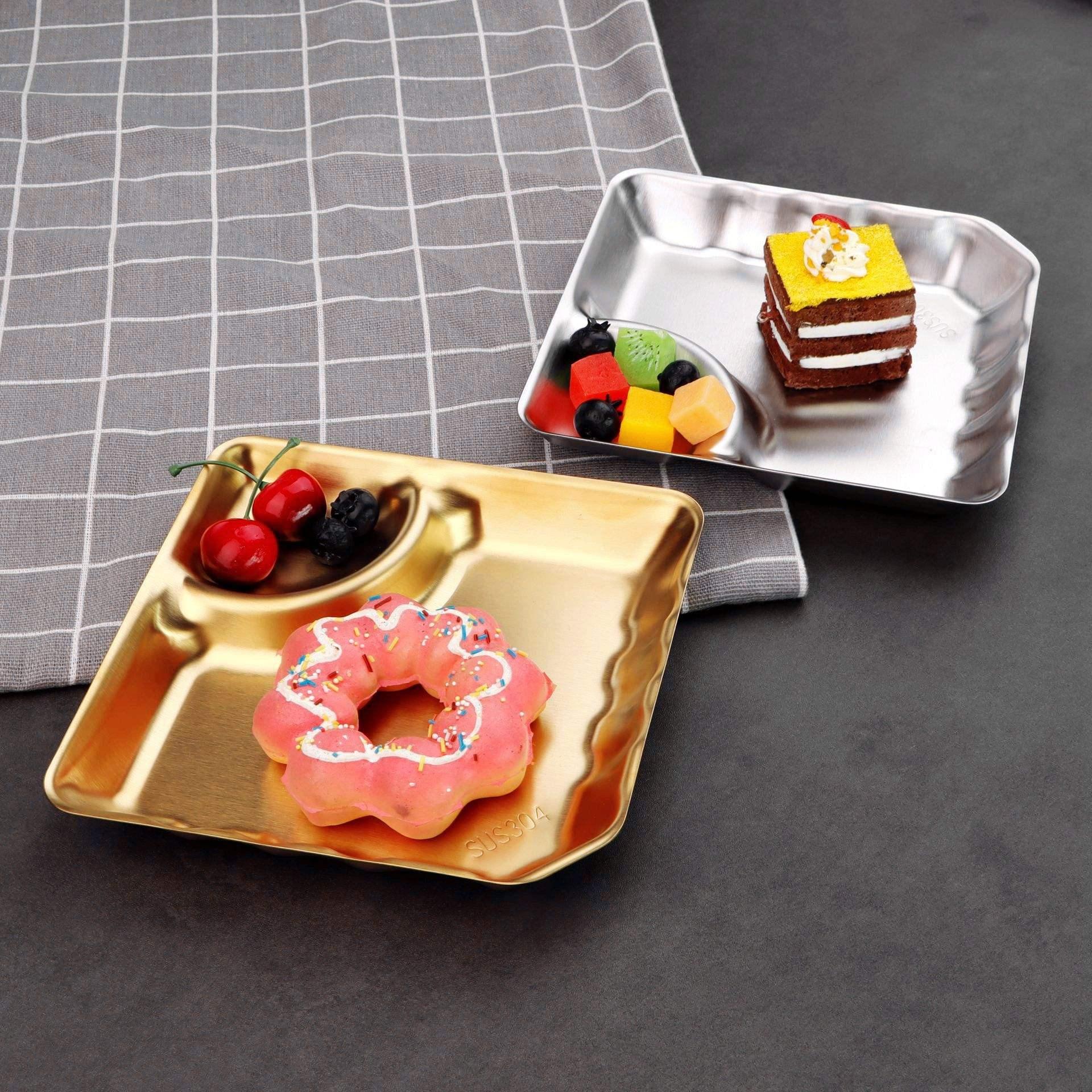 Korean Style 304 Stainless Steel Food Plate - Image 3