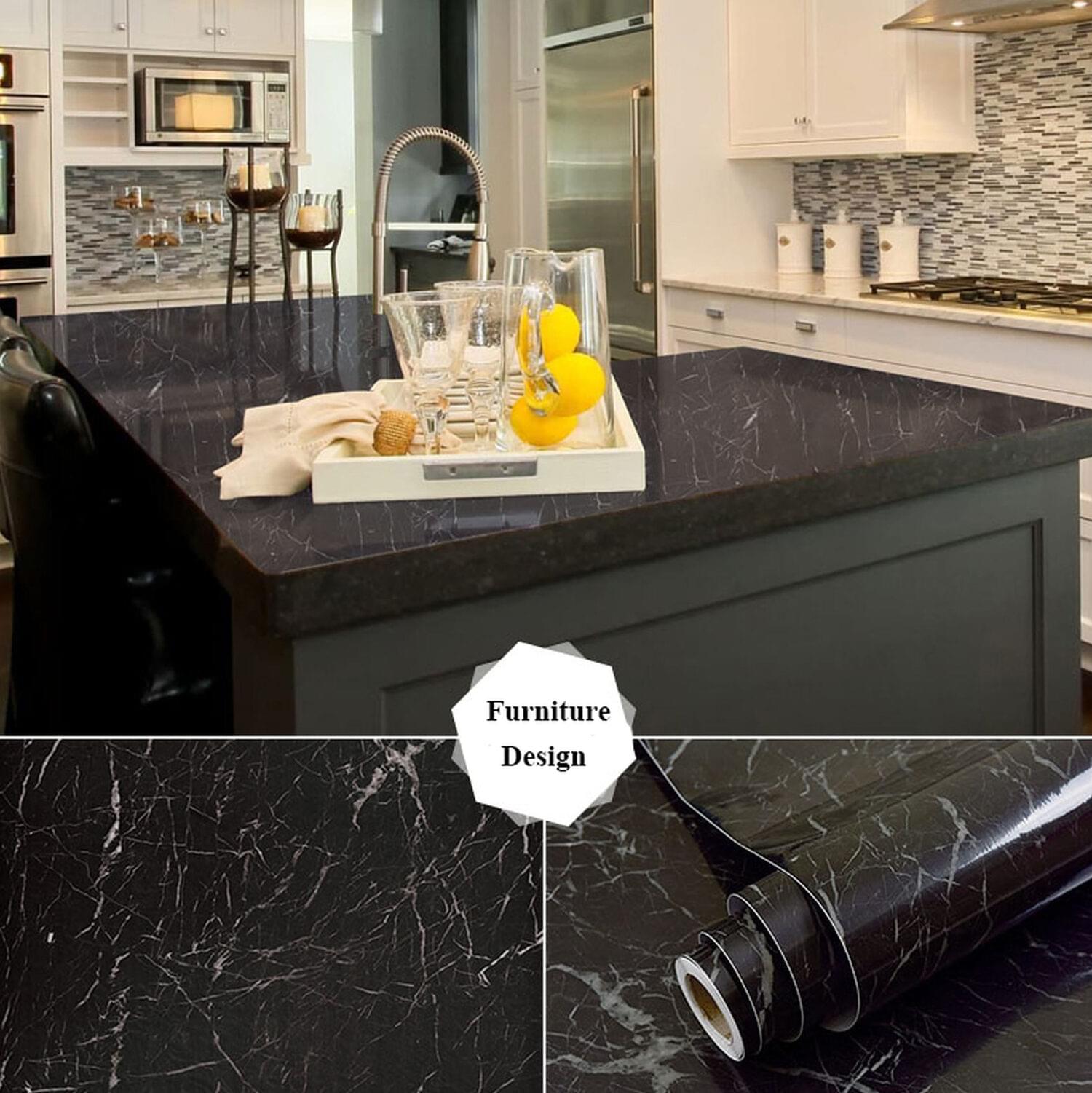 Marble Wallpapers, Self Adhesive Wallpaper, Kitchen Cabinets Countertop Stickers, Furniture Self Adhesive Marble Sticker - Image 3