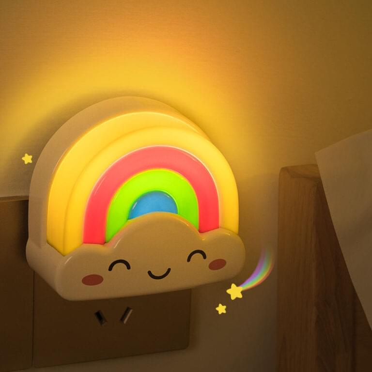Rainbow Night Lamp, Kids Nightlight Lamp, Rainbow Cloud Kids Lamp - Image 2