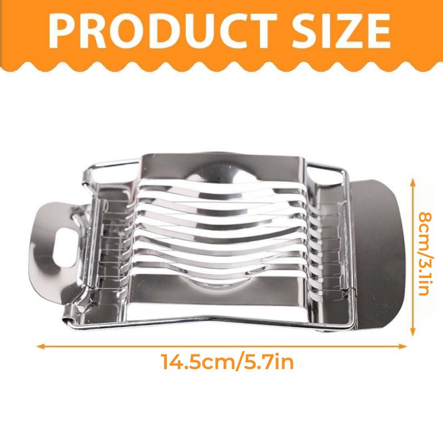 Multifunctional Egg Cutter Stainless Steel Cutting Egg Slicer - Image 4